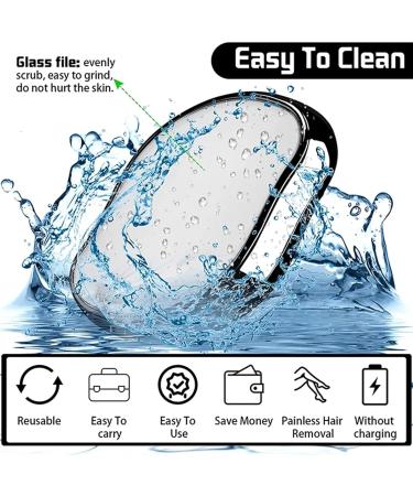 ZXCVB Crystal Hair Eraser | Painless & Safe Hair Removal Tool | Reusable & Easy to Clean | Fast Hair Remover for Men & Women - Shop Now! - Buy Online on GoSupps.com