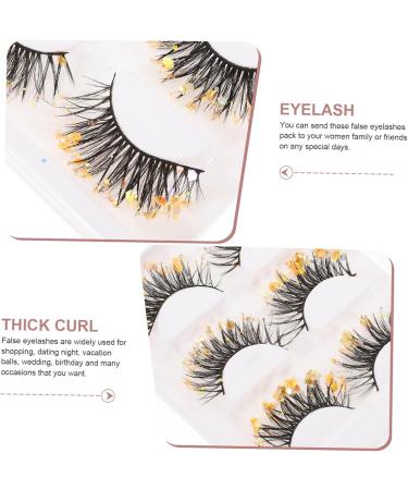 BELLIFFY 3 Pairs Fluffy False Eyelashes Fake Lashes Natural False Eyelashes Makeup Accessories Fake Eyelashes Extensions Short False Eyelashes Fake Eyelashes Individual False Lashes 4x1.2cm As Shown 1 - Buy Online on GoSupps.com