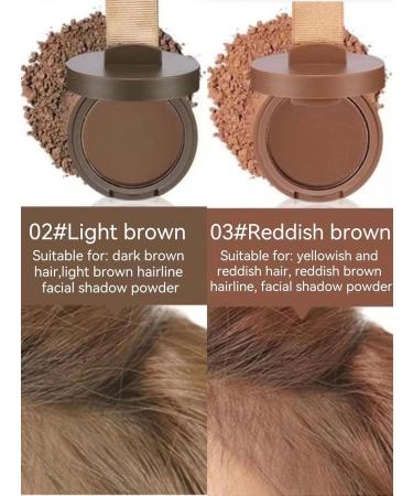 Hairline Shadow Powder | Root Cover Up & Hair Filler for Men & Women | Sweatproof Light Brown - Buy Online on GoSupps.com