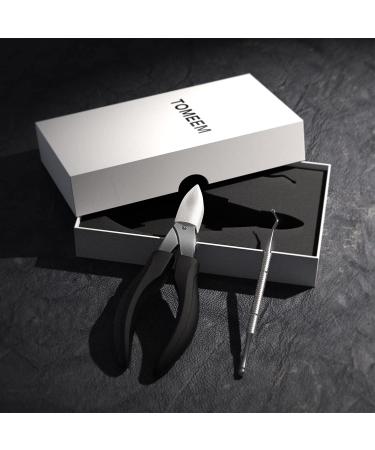 TOMEEM Professional Toenail Clipper - Sharp Curved Blade for Thick & Ingrown Nails | Podiatrist Toe Nail Cutter for Men, Women & Seniors (Matte Black) - Buy Online on GoSupps.com