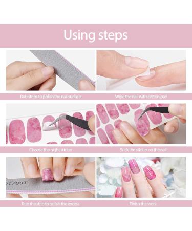 Be In Your Mind 12 Sheets Marble Nail Art Stickers Full Wrap Strips Self-Adhesive Nail Stickers Decal Marble Printed Nail Art Polish Decals with Nail File for Women Girls DIY Nail Art - Buy Online on GoSupps.com