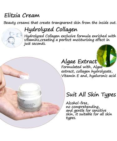 Collagen gel and collagen cream set 50g cream 50ml gel moisturizing antiaging skin smoothing elitzia ETCC03 - Buy Online on GoSupps.com