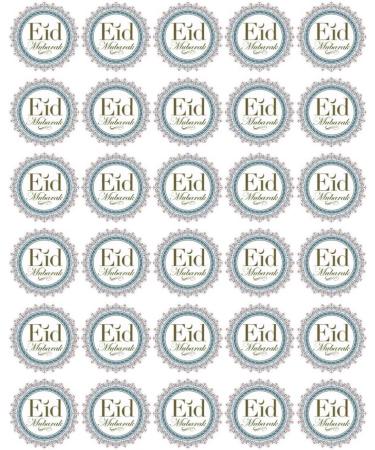 30X EID MUBARAK PREMIUM EDIBLE RICE PAPER Cake Toppers ISLAM ISLAMIC FASTING D1 - Buy Online on GoSupps.com
