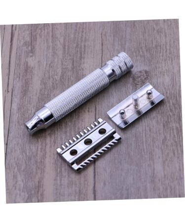 Minkissy 3-Piece Men's Razor Set | Premium Double Edge Steel Razor for Head & Shaving | Ultimate Grooming Tool for Men - Buy Online on GoSupps.com