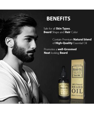 Beard Grooming Kit for Men - 100% Stainless Japanese Scissors Mustache Balm & Trimming Tools | SC-BRS-03.6 - Buy Online on GoSupps.com