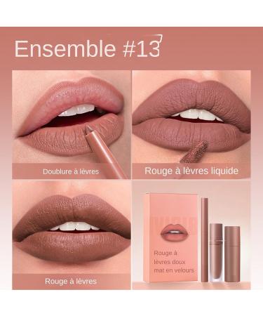  G n rique Liquid Lipstick & Lip Liner Set Lipstick Kit Liquid Lipstick Pencil 3 Pieces Lip Pencil Set Velvet Lip Liner Lip Color App - Buy Online on GoSupps.com