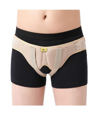 Hernia Belts for Men Groin Hernia Support for Men and Women Medical Hernia Guard Inguinal Truss for Single/Double Sports Hernia Adjustable Waist Strap with Removable Compression Pads (Medium)