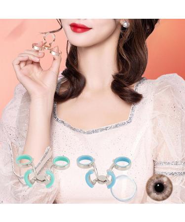 Enhanced Precision Lens Eyelid Stretcher with Storage Case Portable Stainless Steel Ergonomic Design Silicone Strips for Accurate Placement (Blue) - Buy Online on GoSupps.com