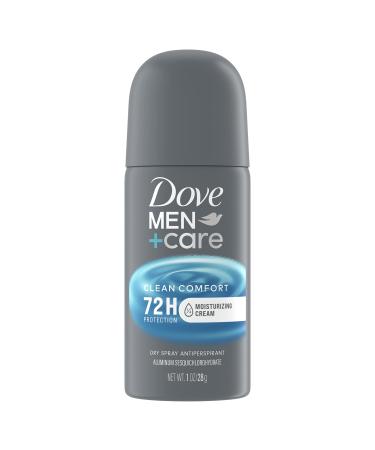 Dove Men+Care Antiperspirant Deodorant Dry Spray Clean Comfort 24 count For Men 72-hour Sweat and Odor Protection with Triple Defense Technology 1 oz