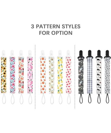 Pingfen 4pcs Baby Pacifier Clips - Washable Holder with Cute Patterns for Boys & Girls - International Shipping Available - Buy Online on GoSupps.com