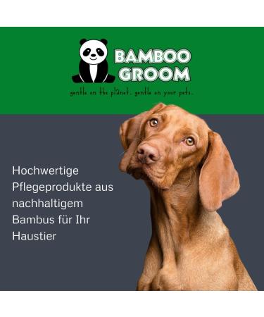 Bamboo Groom Flea Comb | 77 Rotating Pins for Cats & Dogs | Eco-Friendly Pet Grooming Tool for Effective Flea Removal - Buy Online on GoSupps.com