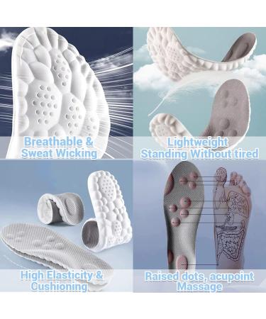 2 Pairs 4D Constant Temperature Comfort Starter U-Shape Insoles | Memory Foam Inserts with Strong Arch Support | Black & Grey 45-46 - Buy Online on GoSupps.com