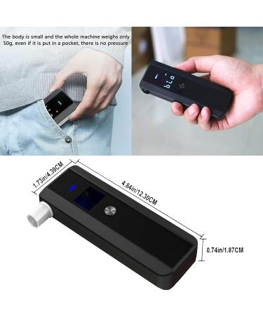 Portable Breathalyzer AT188 Alcohol Tester with LCD Display and 10 Mouthpieces - Alcohol Analyzer for Accurate Alcohol Testing - Buy Online on GoSupps.com