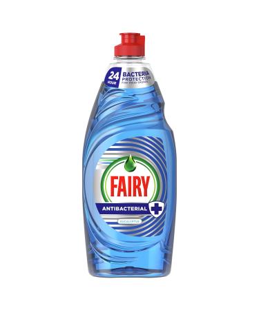 Fairy Antibacterial Washing Up Liquid Eucalyptus For Sparkling Clean Dishes & Protects You Sponge For Up To 24 Hours Against Bacterial Growth 650 ml