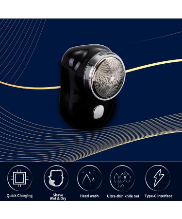 Powerful Storm Shaver for Men - USB Rechargeable Mini Portable Electric Shaver | Ideal Christmas Gift (Black - Buy Online on GoSupps.com