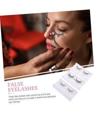 Beaupretty Lash Extension 3 Pairs false lashes cosplay lashes lash clusters with color lashes natural women lashes with color lashes for women colored lashes individual lashes Imitation - Buy Online on GoSupps.com