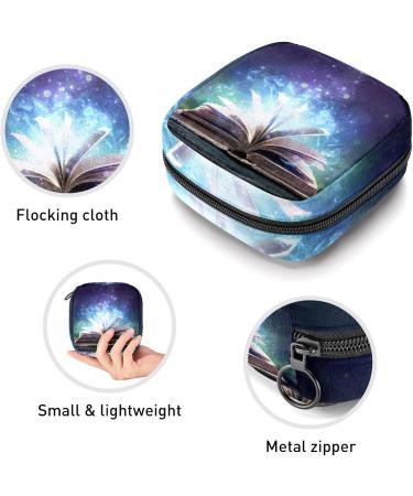 GIAPB Period Bag Sanitary Napkin Storage Bag Period Pouch Travel Makeup Bag Vintage Abstract Book Color5073 - Buy Online on GoSupps.com
