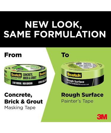 Scotch Rough Surface Extra Strength Painter's Tape  Green  Tape Protects Surfaces and Removes Easily  Rough Surface Painting Tape for Indoor and Outdoor Use  0.94 Inches x 60.1 Yards  1 Roll - Buy Online on GoSupps.com