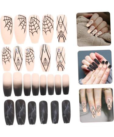 FRCOLOR 4 Sets Halloween Fake Nails Fake Nails Kit Manicure False Nail Nails Nails Nail Art Decoration Nail Decorations for Nail Art Manicure Supply Manicures Charm Abs - Buy Online on GoSupps.com