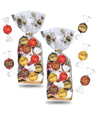 Lindt | 2 bags of 25 assorted bites LINDOR | dark milk white chocolate - 2x312gr