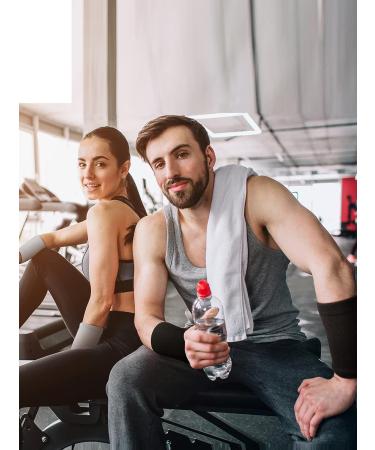 Tondiamo 3 Pairs Compression Wrist Sleeve - Long Wrist Support Brace for Tennis Tendonitis - Small Black/Gray/Blue - Men and Women - Buy Online on GoSupps.com