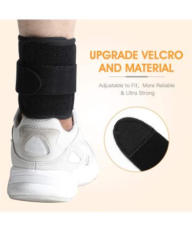 Tenbon Ankle Support Drop Foot Brace Orthosis - Adjustable Wrap for Improved Walking Gait | Prevents Cramps & Ankle Sprains - Comfortable Compression (Black) - Buy Online on GoSupps.com