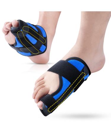 Big Toe Splint for Women & Men Big Toe Brace for Big toe fracture fixation Adjustable Big Toe Protector with 2 Aluminum Bars Support for Big Toe Sports Sprains Injuries Day & Night Support-Left