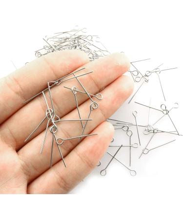 200PCS Tegg Eye Pin 0.8inch/20mm 304 Stainless Steel Headpins for Jewelry Making - Buy Online on GoSupps.com