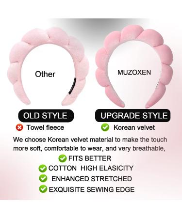 MUZOXEN Velvet Spa Headband for Face Washing and Makeup - Purple - Buy Online on GoSupps.com