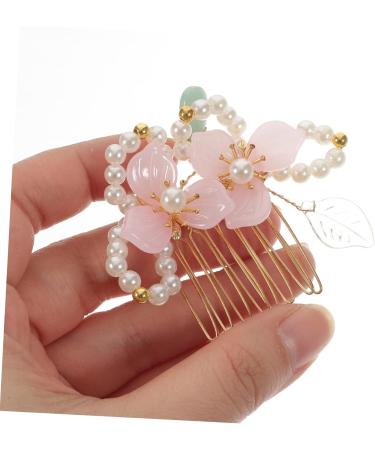 MAGICLULU Comb Wedding Hair Clip Flower Headpiece Flower Hair Clip Hair Styling Accessories Fairy Jewelry for Japanese Hair Pin Traditional Hair Accessories Tassel Pearl Pair Clip - Buy Online on GoSupps.com