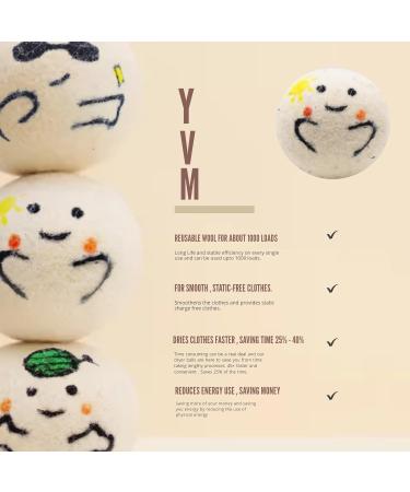 Buy XL Wool Dryer Balls - Natural Fabric Softener Reduces Wrinkles & Drying Time (Pack of 6) | Eco-Friendly Laundry Solution - Buy Online on GoSupps.com