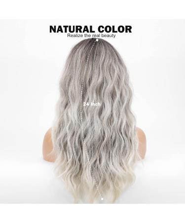 HAIRCUBE Long Grey Synthetic Hair Wig with Fringe for Women - Shop Now! - Buy Online on GoSupps.com
