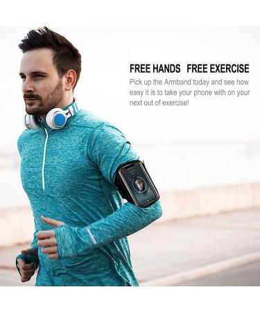 Migeec Sport Armband for iPhone 11 Pro Max XR XS X 6S 7 8 Plus & Galaxy S7 S9 S10 - Premium Cell Phone Bracelet for Active Lifestyle - Buy Online on GoSupps.com