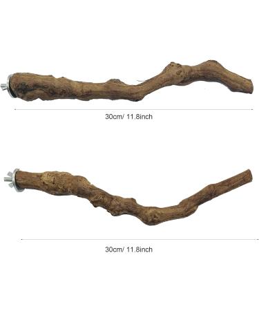 Allazon 4-Piece Bird Toy Set | Natural Wood Seat Rods & Grape Stick Swing for Parrots | Style 3 - Best for Birds - Buy Online on GoSupps.com