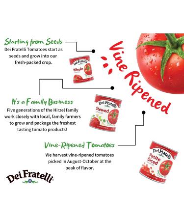 Dei Fratelli Stewed Tomatoes 28oz 6 Pack - Premium Quality Ingredients - Buy Online on GoSupps.com