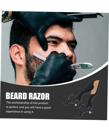 Doitool 2-Piece Manual Bear Razor Holder - Old-Fashioned Stainless Steel Shaving Mustache Knife for Men - Buy Online on GoSupps.com