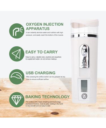 Baluue 2pcs Hydrating Instrument Fog Humidifier Portable Humidifer Mini Face Sprayer Face Steamer Abs White - Buy Online on GoSupps.com