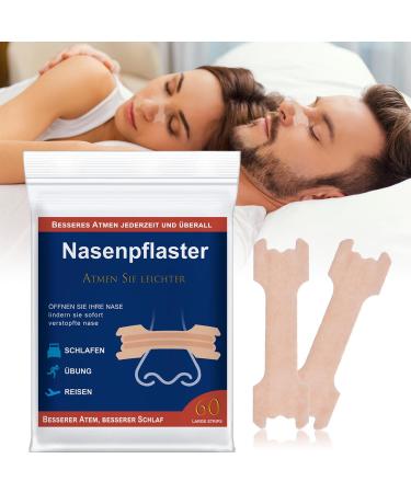 Breathe nose paving snoring nose strips better anti -snoring nose strips relieves immediately clogged nose extra strong nose strips anti -allergy nasal strips for better sleep 60 pieces