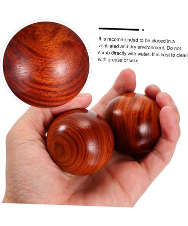 Fomiyes 6 Stk Carving Fun: Desktop Wood Baoding Ball & Massage Globe Toys - Perfect for Stress Relief & Relaxation - Buy Online on GoSupps.com