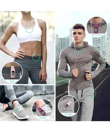 MoKo 2-Pack Clip Holder for Fitbit Inspire/Inspire HR - Wine Red & Sakura Pink | Soft Silicone Clip Case for Women and Men - Buy Online on GoSupps.com
