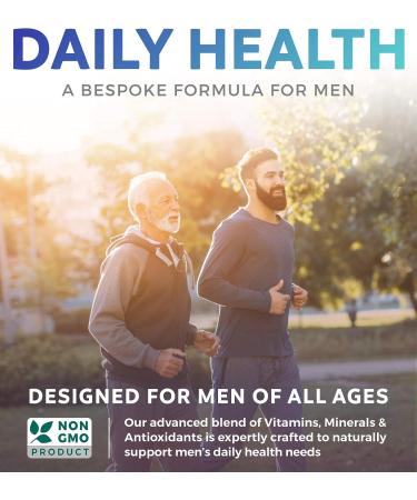 Men's Multivitamin 60 Capsules - Non-GMO Daily Vitamins & Minerals with Energy Boost, Prostate Support, and Antioxidants - Saw Palmetto, Biotin, Lutein for Eye Health - Buy Online on GoSupps.com