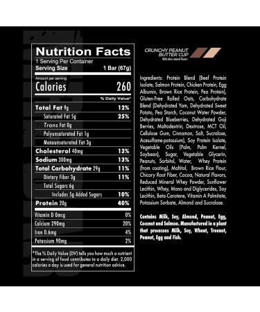 Buy MRE Bar - Crunchy Chocolate Peanut Butter Meal Replacement Bar (12 Bars) | International Shipping Available - Buy Online on GoSupps.com