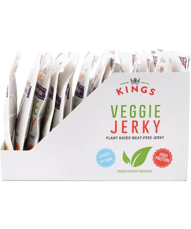 Kings Black Bean Sauce Flavour Veggie Jerky Box of 16 x 25g - Buy Online on GoSupps.com