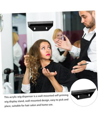 Angoily Wig Stand Acrylic Hair Strands Holder Hair Extension Wide Weft Wig Storage Rack Braid Wig Hair Extensions Stand Hair Extension Holder Hair Hanger Extension Self-priming Storage Box - Buy Online on GoSupps.com