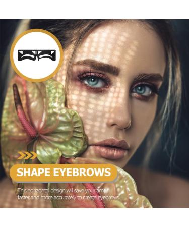 OHPHCALL eyebrow design eyebrow card Eyebrow Positioning Tool Eyebrow Shaper Metal eyebrow trimming - Buy Online on GoSupps.com