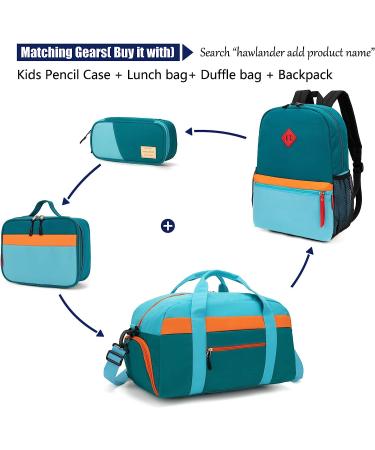 HawLander Little Kids Backpack for Boys | 15-inch School Bag for Toddlers (3-6 years old) | Blue/Green Design - Buy Online on GoSupps.com