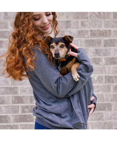 Kei Tomlison Unisex Big Pouch Hoodie | Pet Holder Carrier Sweatshirt Dark Gray 3X-Large - Buy Online on GoSupps.com