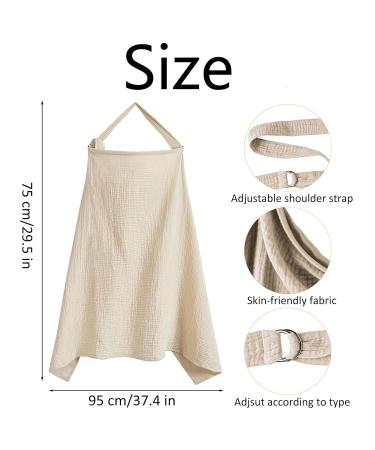 FSCNRK Breastfeeding Towel & Nursing Cover - On-the-Go Silent Scarf for Moms | Perfect for Stroller Coverage & Breastfeeding Privacy - Buy Online on GoSupps.com