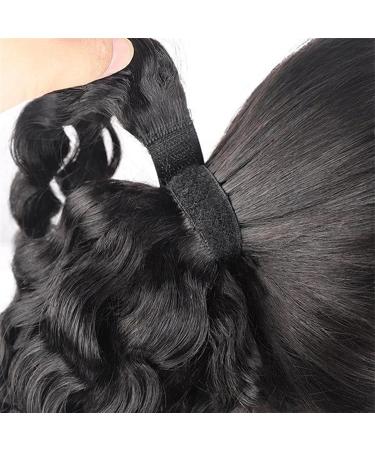 Human Hair Ponytail Hair Piece Deep Wave Wrap Around Pony Tail Clip In Wave Curly Hair Extensions 8-24" Brazilian Human Hair Ponytails Hairpiece for Black Women Ponytail Hairpiece for Women (Color 10inches Wrap Around Ponytail - Buy Online on GoSupps.com