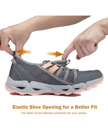 MAINCH Women's Hiking Water Shoes - Quick Dry Sport Sneakers (Size 7, Pink) - Buy Online on GoSupps.com